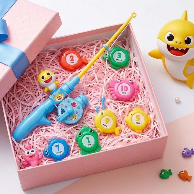 핑크퐁 아기상어 숫자송 낚시놀이 유아멜로디장난감, 단품, 단품