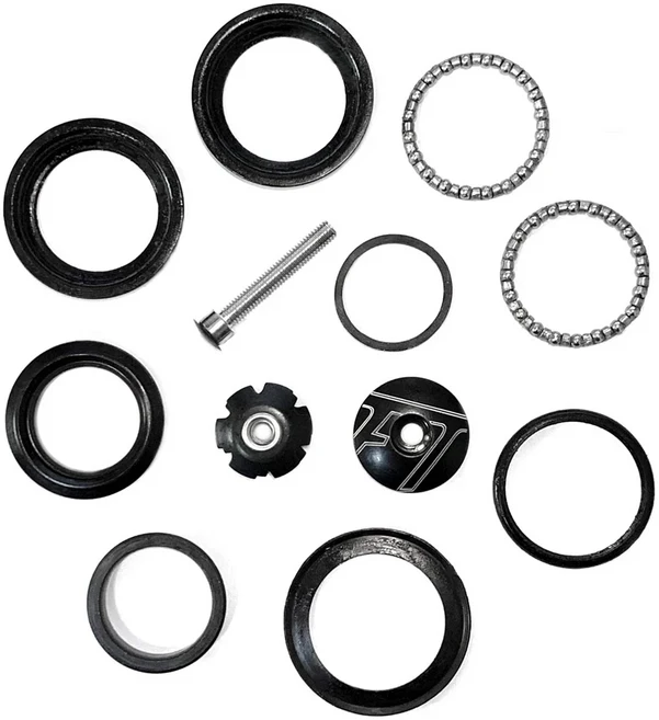 훨씬 나은 8인치 튼튼한 헤드셋 베어링 34MM 44MM 직경의 나사 없는 스템 테이퍼 밀폐 BMX 베어링 너트, 06 Blue 44mm