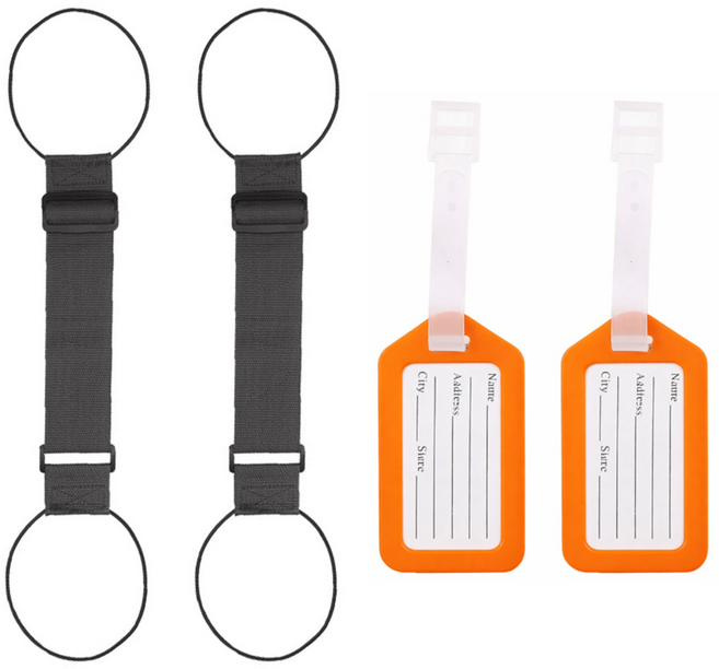 월간리빙 캐리어 보조가방 고정밴드 스트랩 2개