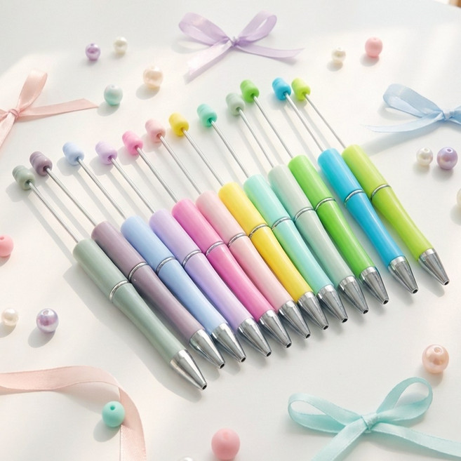 볼꾸 펜꾸 비즈 볼펜 꾸미기 부자재 재료 DIY / 볼펜 사무용 비즈펜 취미 만들기재료, A타입10