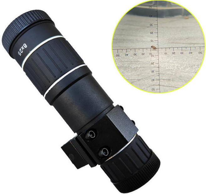 고배율스코프 소형 조준경 사냥용 8 배 소총 범위 크로스 단안 망원경 고배율 올빼미 조류 관찰 7 레이저 조준 장비 10, 옵션05) 8Times Cross and 20m