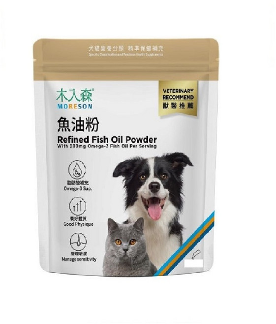 木入森 MORESON 寵物魚油粉, 15個, Omega脂肪酸, 1份