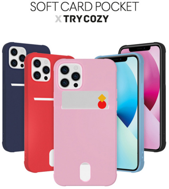 시안샵 TRY 소프트 에어쿠션 카드젤리 슬림 케이스 아이폰13 12 11 MINI PRO MAX X XS XR 7 8 플러스 SE2