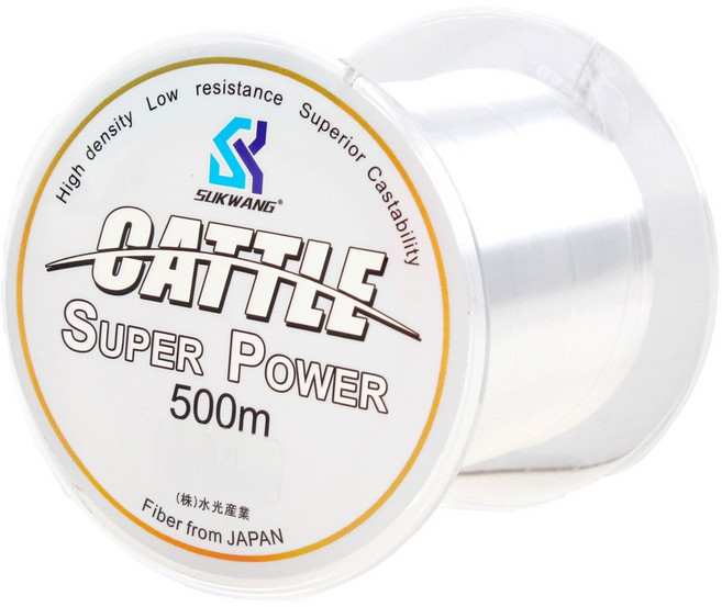 999피싱 전천후 세미플로팅 모노라인 나일론 원줄 일본원사 500m 바다 민물 원투 낚시줄, 투명, 1개