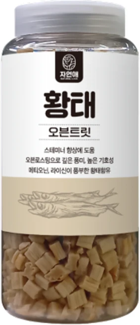 자연애 강아지 간식 오븐에 구운 황태 380g, 단품, 1개 - 쿠팡