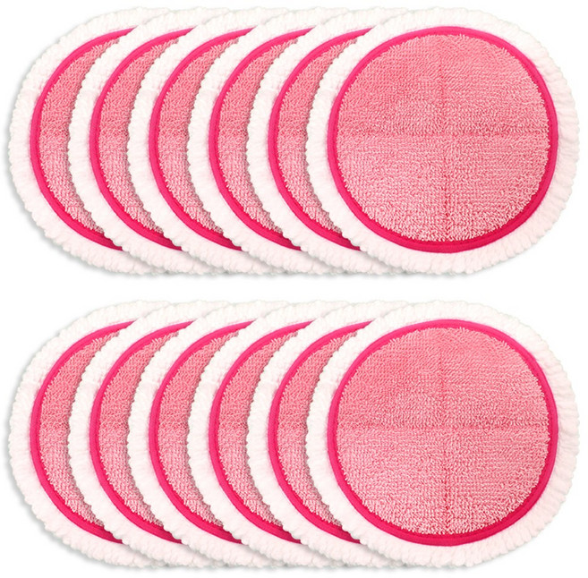 물걸레 청소기 걸레 극세사 휴스톰 SK매직 오토싱 스윙 한경희 신일 호환 분홍색 찌든때용 (21~22cm), 6세트, 21~22cm(찌든때 분홍색)