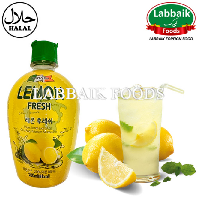 유로푸드 퍼시픽초이스 레몬, 1개, 200ml