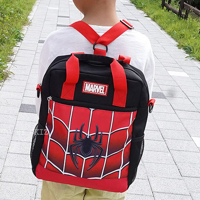 마블 스파이더맨 루키 멀티 백팩 크로스 보조가방 신발주머니 초등 학생 학원 가방