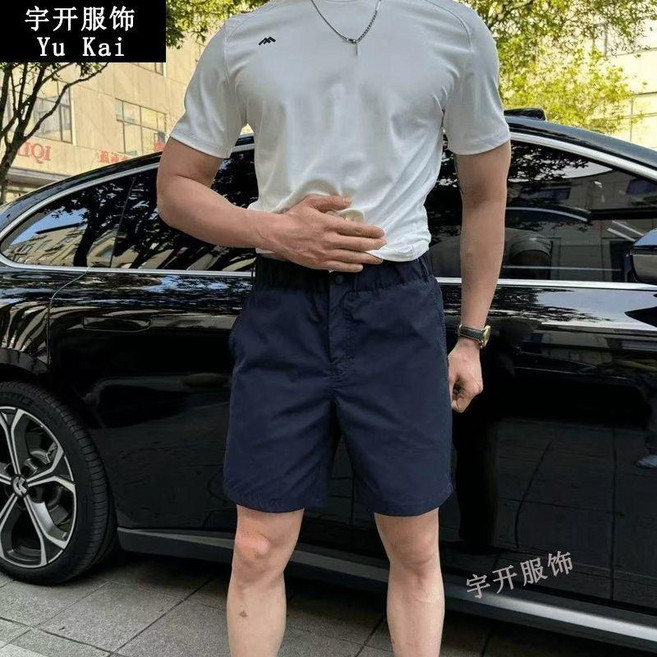 三角標衝鋒短褲 男 夏季 速幹 防水 戶外機能工裝運動褲