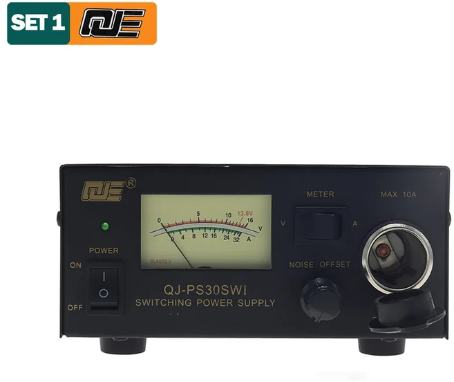 QJ-PS30SWI DC 전원 공급 장치 13.8V 고정 출력 안정화 통신 스위치 30A 단파 스테이션, [01] QJE PS30SWI, [02] 220V EU Plug, 1개