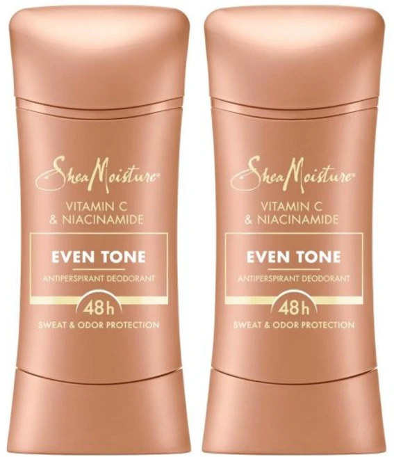 시어모이스처 항발효 데오드란트 스틱 이븐 톤 비타민 C & 나이아신아마이드 2 파라벤과 미네랄 오일 없이 48시간 땀 및 냄새 방지 2.6온스 함유, 1개 - 쿠팡