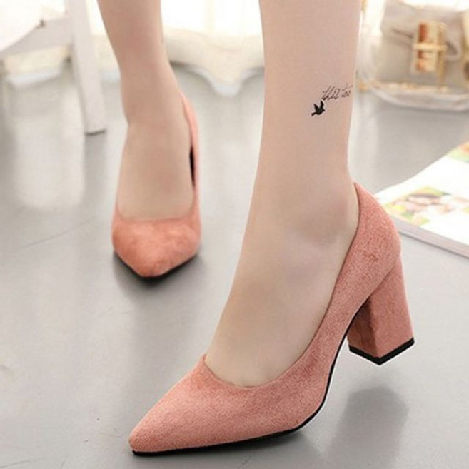 HOOT 스웨이드 펌프스 8cm 가보시