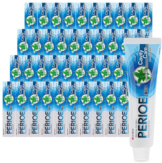 LG생활건강 페리오 캐비티케어 플러스 치약, 160g, 40개
