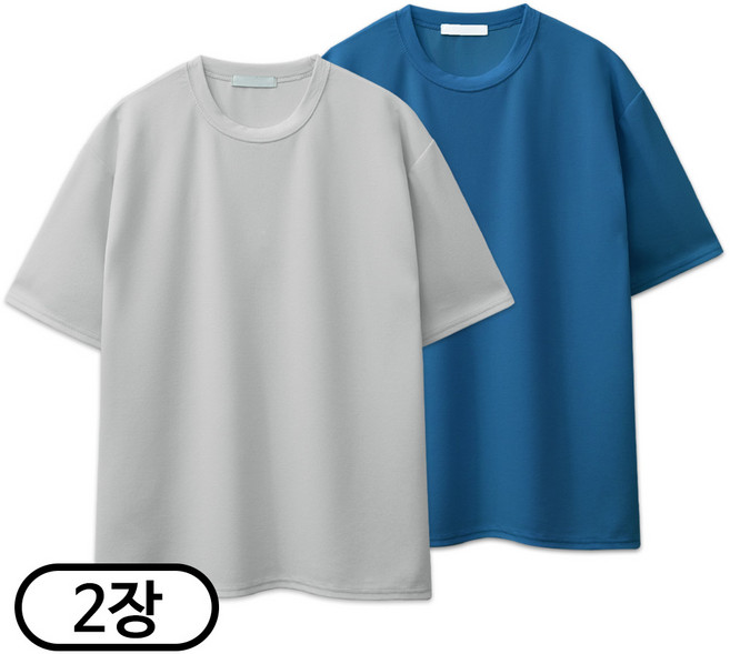 2장 세트 링클프리 스판 베이직 반팔 티셔츠 (SCC5596PT)