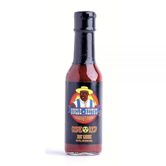 Uncle Keith's Gourmet Foods - Code 레드 핫소스 비건 및 글루텐 프리 트러플 핫소스 스리라차 핫소스 및 버팔로 소스의 대체품 육류 채소 수프, Uncle Keith's Gourmet FOOD 푸드s, 1개, 148ml