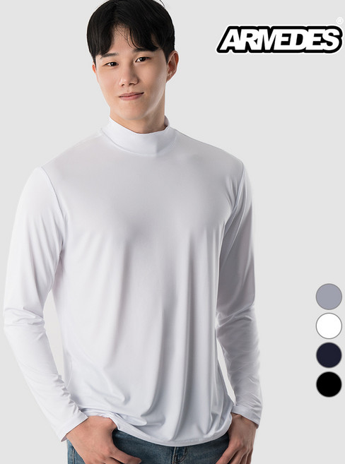 아르메데스 남성용 기능성 긴소매 터틀넥 티셔츠 AR-153