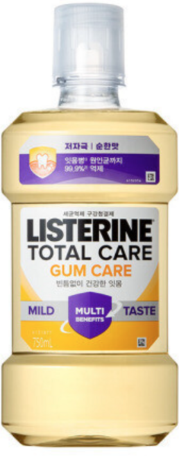 깨끗하고 상쾌한 리스테린 토탈케어 검케어 마일드 치은염 순한맛 750ml, 1세트