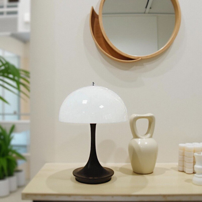 히즈엔 3톤 변환 머쉬룸 무선 무드등, 블랙