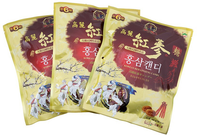 6년근 홍삼캔디 450g, 3개