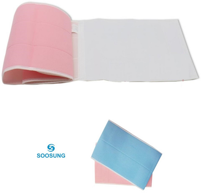 수술 탈장 복부 지지 압박 의료용 허리복대 척추복대 압박밴드 복압벨트 수술복대, BLUE, 1개