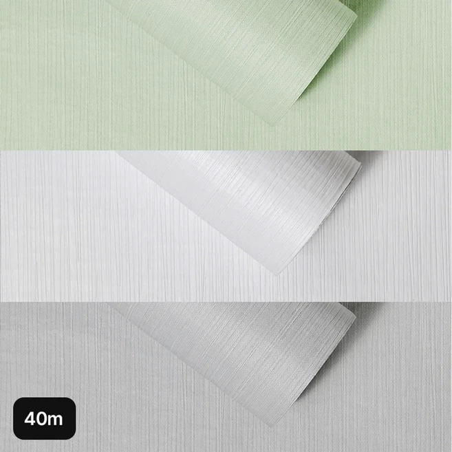 쿠셔니 70cm 실크벽지 40M, 화이트계열, 1개