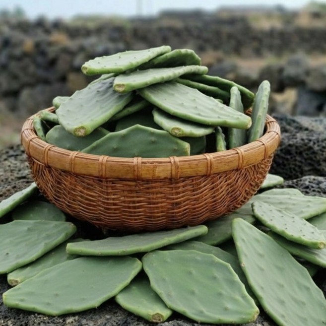 제주 백년초 생 줄기 (손바닥 선인장) 식용 즙용 수확후발송, 15kg, 1개