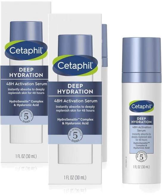 Cetaphil 세타필 딥 하이드레이션 48시간 활성화 세럼 무향 30ml 2팩 - 쿠팡