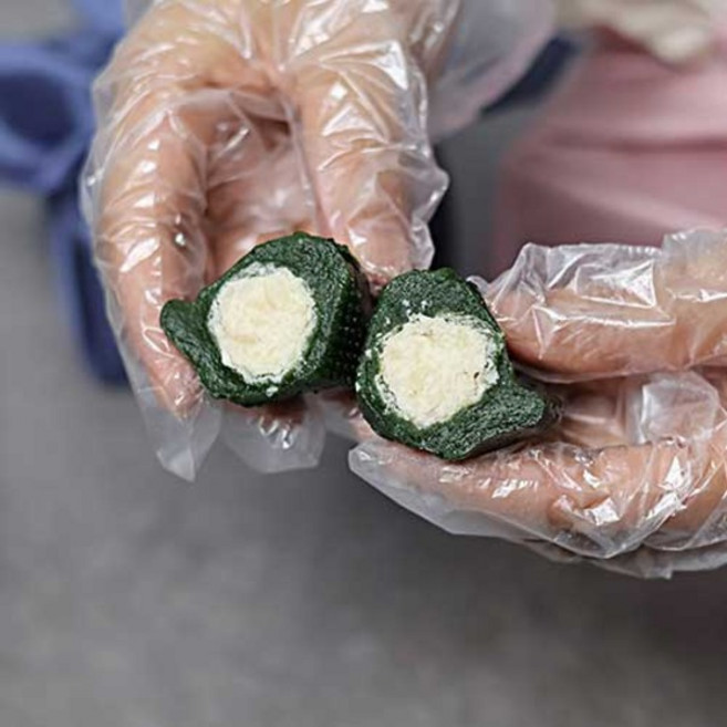 토종원 국내산 모시송편 40개 기피 10봉지 + 녹두 10봉지 답례떡