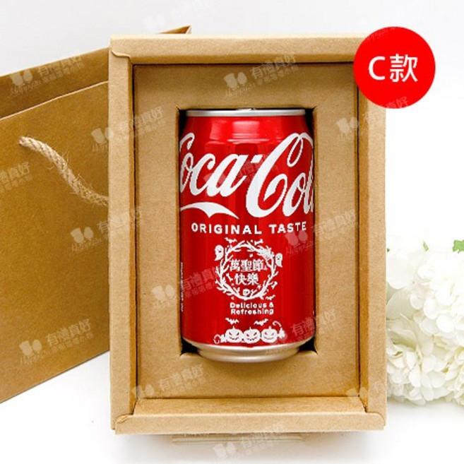 Coca-Cola 330ml 萬聖節汽水禮盒, 1個, C款(公版不可更改文字),請詳閱下方「商品詳情」的內容後與客服確認, 萬聖節, C款