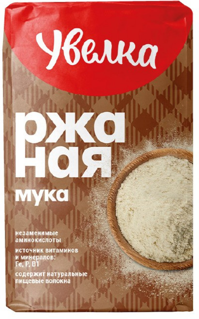 "UVELKA" 유벨카 러시아 대표 호밀가루, 1개, 950g