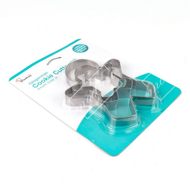 쿠키커터 진저맨3P 홈베이킹 과자 제과 간식 커터