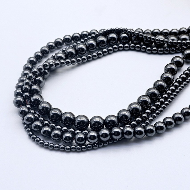 헤머타이트 라운드 원석 비즈 천연원석 비즈 목걸이 팔찌 만들기 재료