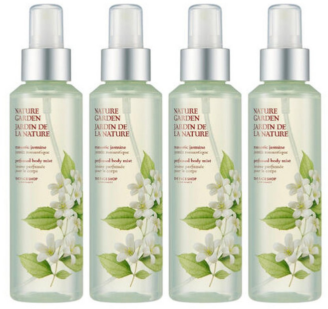 더페이스샵 네이처가든 로맨틱자스민 퍼퓸 바디미스트, 155ml, 2개