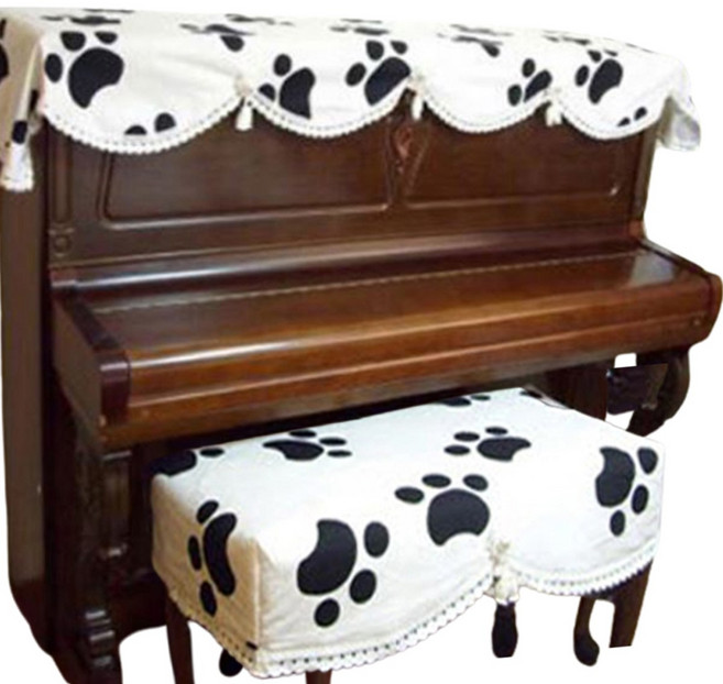 러너형/아네모네 피아노커버+의자커버 피아노커버세트 맞춤제작 사이즈만 맞아도 한인물 합니다, 아네모네화이트곰발-A, 1개