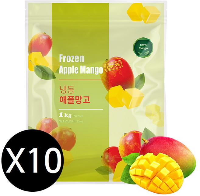 맥그로우앤마리 냉동 애플망고, 1개, 10kg