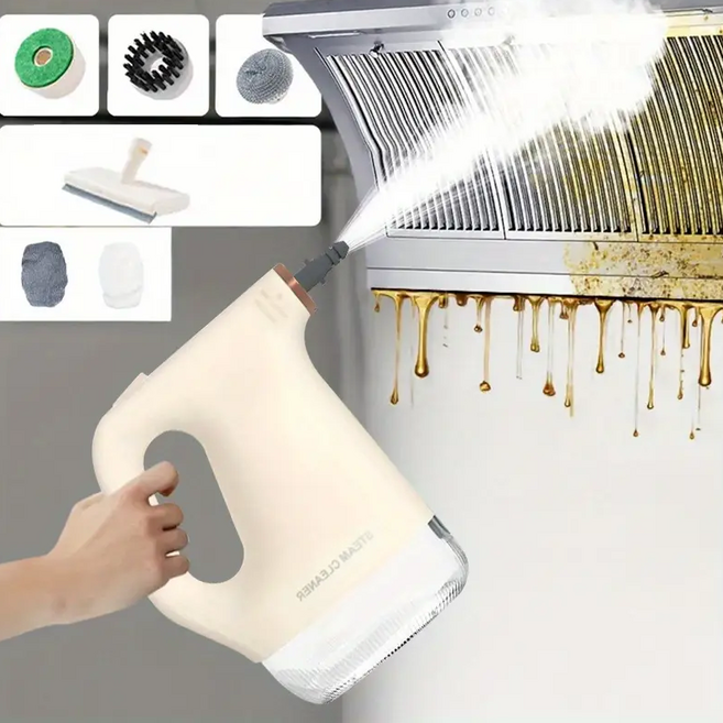 프리라이프 6종 브러시 헤드 포함 가정용 주방 고압 스팀 청소기 핸드스팀기, ZQ-04