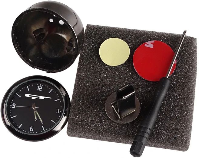 기아 리오 GTLINE 라인용 인테리어 전자 쿼츠 시계 자동차 콘센트 대시보드 에어 클립 액세서리, 01 For GT