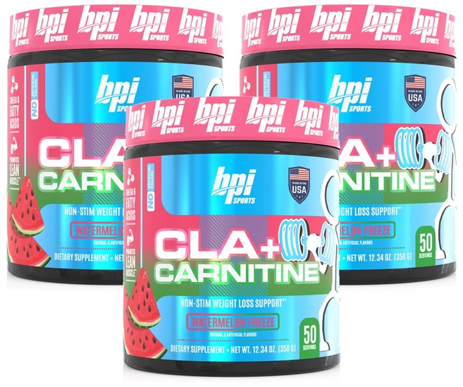 비피아이스포츠 CLA + 카르니틴 워터멜론 프리즈, 350g, 3개 - 쿠팡