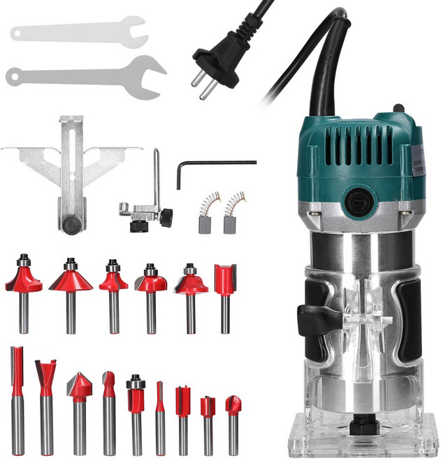 목공 전기 머신 도구 라우터 슬롯 다기능 목재 트리머 조각 밀링 트리밍, 01 EU Plug_01 CHINA, 01 EU Plug_01 CHINA