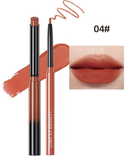 립스틱+립라이너 세트 매트 지속력 방수 번지지 않는, 2개, 04 - 쿠팡