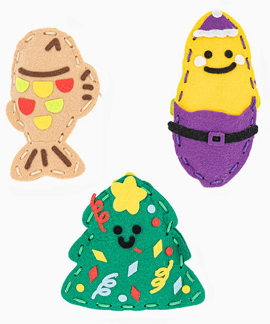 바오바론 펠트 손난로 겨울 만들기 현미 핫팩 바느질 수업 재료, 1개, 펠트손난로만들기(트리)