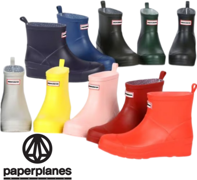 [백화점발송] 페이퍼플레인 여성용 레인부츠 가벼운 패션장화 가성비 여성부츠 여름 장마 농사