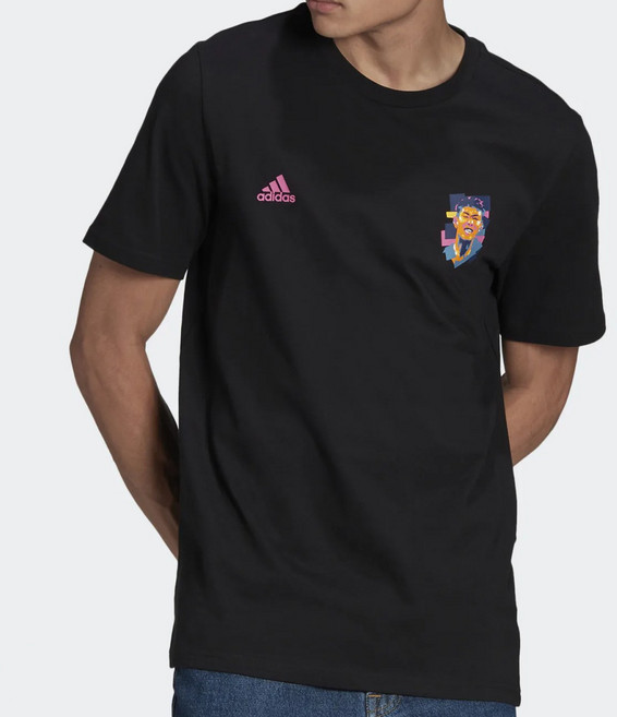 아디다스코리아 손흥민 면 반팔티 블랙