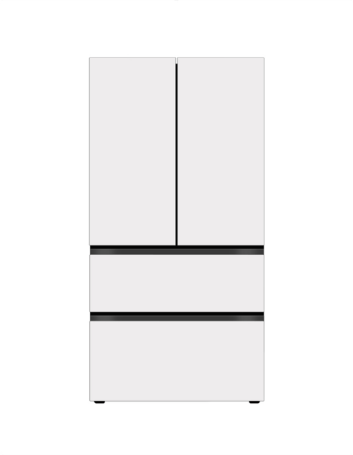 [색상선택형] LG전자 오브제 505L 컨버터블 스탠드형 4도어 김치냉장고 메탈 김치톡톡 방문설치, 오브제컬렉션 크림 화이트, Z509MHHF23