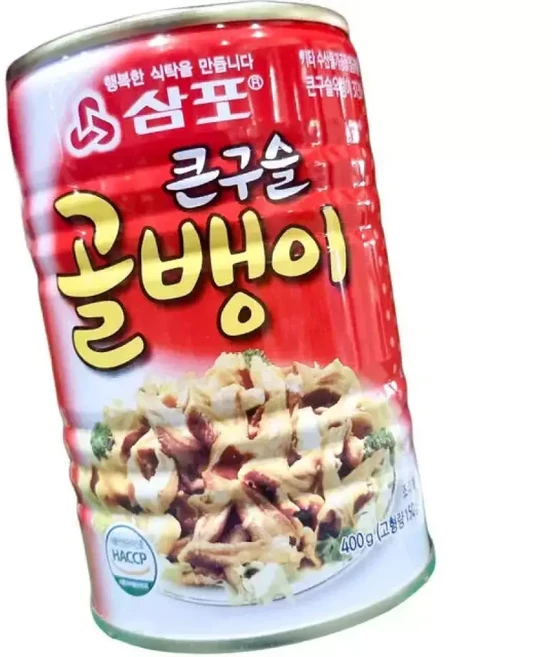 삼포 구슬 골뱅이 캔 큰 400g 24개 안주 통조림 업소용, 1개