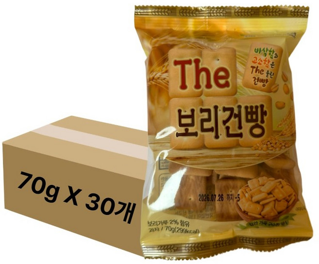 금풍제과 The보리건빵, 70g, 30개