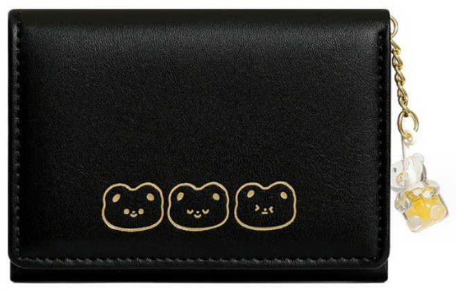 엘쏘 곰돌이 키링 학생 심플 지갑