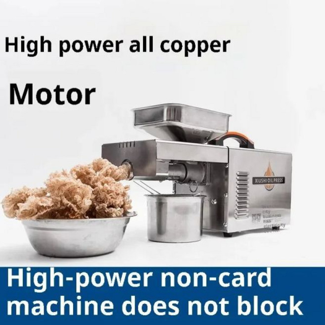 채유기 가정용착유기 oil rig 스테인레스 스틸 오일 프레스 기계 자동 가정용 냉간 압연 핫 환경 보호 절약 프라이어 22V, ZYJ-35