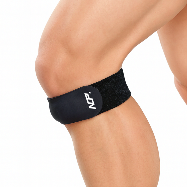 나오픽 러닝 슬개건 무릎보호대, 블랙, 2개