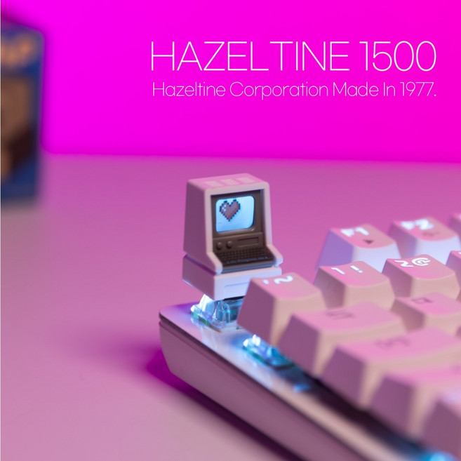 올리민 IBM 맥킨토시 애플 포인트키캡 레트로 기계식 키보드 키캡, 02.일체형 1pc